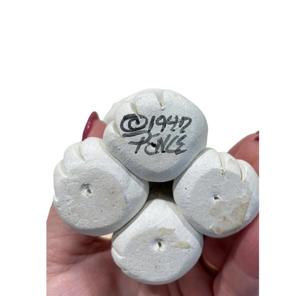 Pence Pets Cat Business Card Holder Handmade Clay 5" High Vintage 1997 Signed - Picture 7 of 7